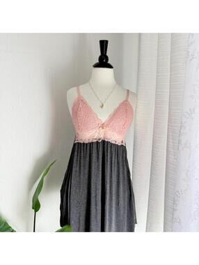 Daisy Fuentes Lace Babydoll Slip Dress